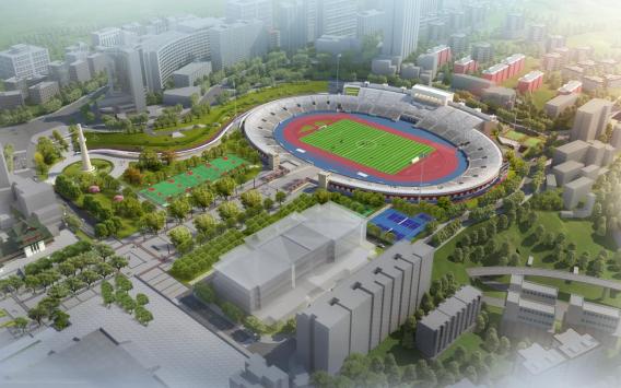 重庆渝中区，大田湾体育场的修缮保护及其利用